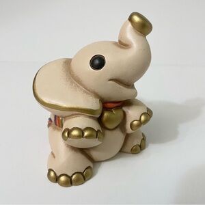 Vintage Thun Elephant Figurine 4” Tall Figure